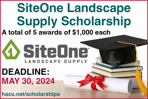 HACU, SiteOne Landscape Supply accepting scholarship applications