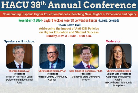 HACU announces speakers of its 38th Annual Conference Town Hall