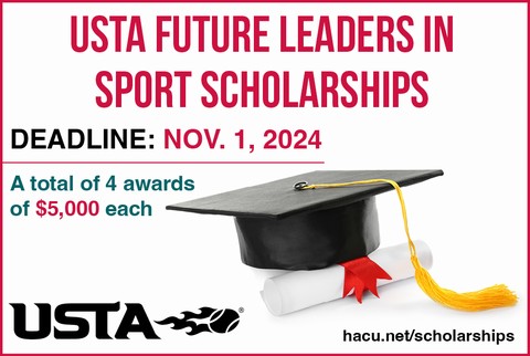 USTA Future Leaders in Sport Scholarship to award $20,000 in scholarships