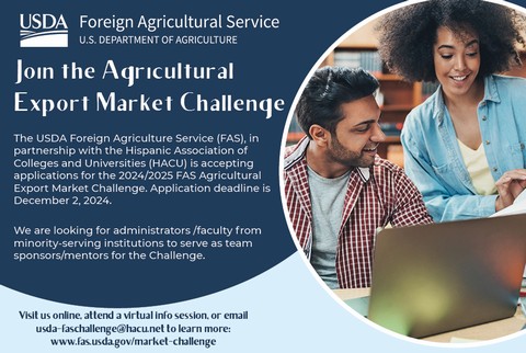 Applications being accepted for USDA FAS Agricultural Export Market Challenge