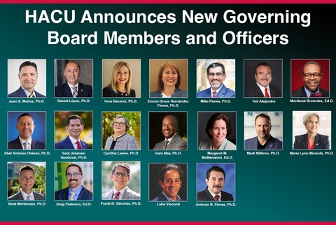 HACU announces new chair, officers, members of its Governing Board